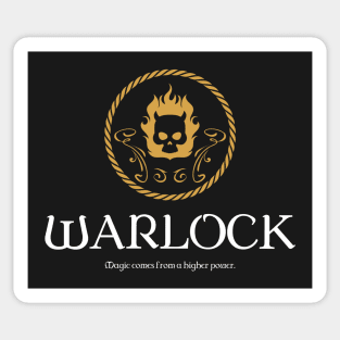 Warlock Warlocks Magic Dungeons Crawler and Dragons Slayer Sticker